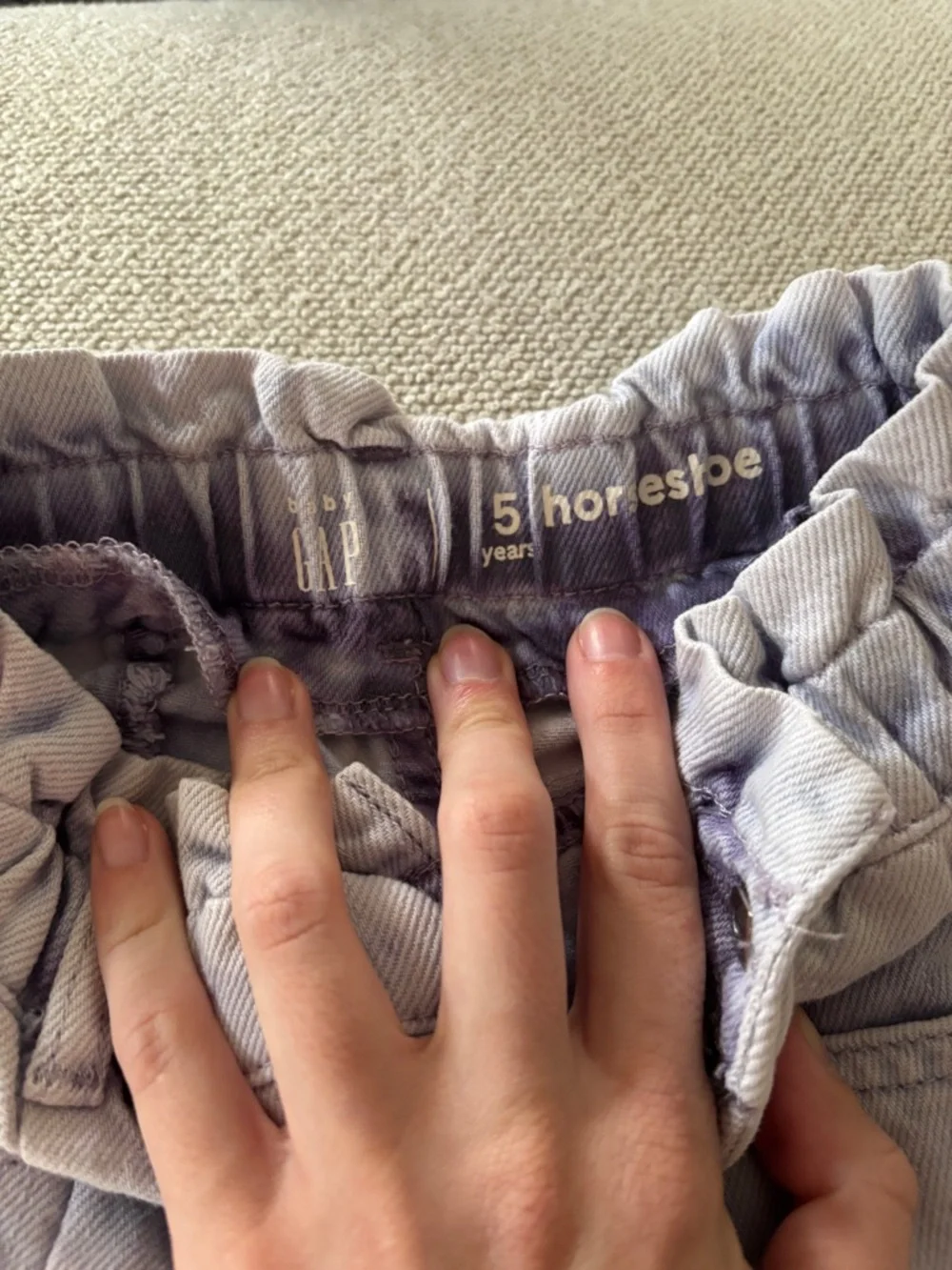 Gap Kids Purple Horseshoe Barrel Jeans Size 5T